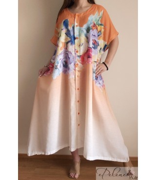 Nauja DW susagstoma gėlėta suknelė